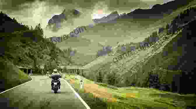 A Woman Riding A Motorcycle On A Winding Road, Surrounded By Stunning Scenery. Blind Curves: A Woman A Motorcycle And A Journey To Reinvent Herself