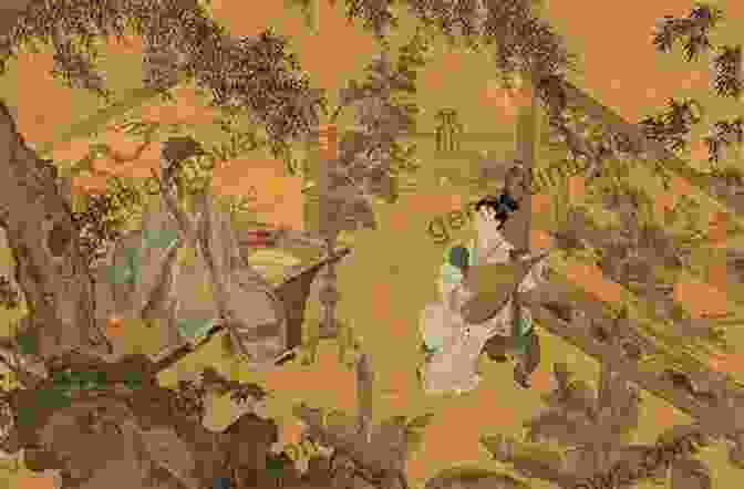 An Ancient Chinese Painting Depicting People Playing Fan Tan, Surrounded By Onlookers And A Lively Atmosphere. FAN TAN FOR BEGINNERS: Guide On How To Play Fan Tan The Rules Game Variations Strategies And More